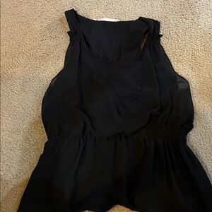 Chelsea & Violet Black Sleeveless Blouse